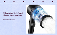 High-pressure detachable shower head