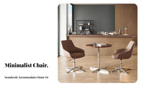 Revolving Computer Chair Adjustable Height Desk Seat Modern Minimalist Design Rolling Casters for Remote Workers, Workspace