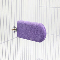 Parrot Perch Volcanic Stone Bird Grinding Stone, Flat Rectangle Bird Cage Perch for Beak and Paw Grinding