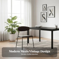 Urban and design Upholstered Metal Frame Chair Nordic Look Upholstered Side Chair Retro Design Seating Furniture Padded Seat for Restaurant Owners, Office Workers, Interior Designers, Dining Room, Cafe, Kitchen