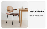 Table-Hooking Seat Modern Minimalist Contemporary Dining Chair Hangable Design Antiscrape Armrest Pads for Restaurant Owners