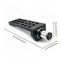 Headshell Holder CNC Machined with Wires Aluminum Alloy Phonograph Headshell Mount