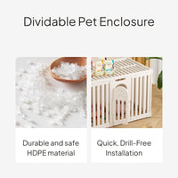 Adjustable Pet Playpen Dog Fence HDPE Indoor Use