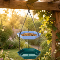 Double-Layer Bird Feeder Weather Resistant Hanging Bird Feeder Waterproof