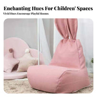 Bunny Ear Floor Lounger Lightweight Bean Bag Chair Nordic Design for Children