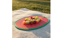 Fruit Shaped Cutting Plate Hanging Hole Slicing Block Double-Sided Novelty Food Prep Mat for Picnic, Camping, RV