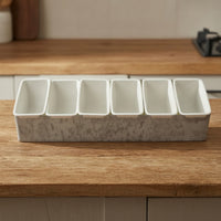 Condiment Organizer with Compartments Angled Countertop Spice Organizer Multi-Functional Seasoning Rack for Home Cooks