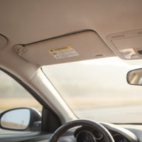 Grey Car Visor Replacement OEM-Style Sun Visor with Mirror OE Standard Auto Parts Easy Installation for Commuters
