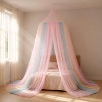 Single Door Canopy Net Hanging Design Princess Bed Net Breathable Mesh