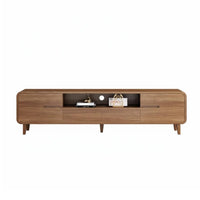 Low Profile TV Stand Modern Entertainment Console Wooden Media Cabinet with Storage Ergonomic Design Suitable for Living Room Apartment Entryway