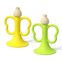 Silicone Whistle Toy for Babies 6+ Months, Teething Safe, Musical Instrument