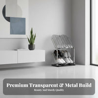 Space-Saving Stackable Shoe Rack Easy Assembly Corner Shoe Stand Stable Base Sturdy Construction for Apartment Dwellers, Families, Homeowners, Small Areas, Entryway, Bedroom, Closet