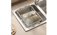 Adjustable Telescopic Sink Draining Basket Ventilated Telescopic Drain Basket Easy to Clean Expandable Dish Drying Rack Long-Lasting for Kitchen