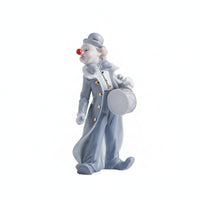 Ceramic Clown Figurine Delicate Clown Ornament Hand Painted Decorative Figurine for Shelf