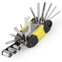 16-in-1 Bicycle Multi-function Folding Repair Tool Set with Screwdriver and Tire Patch Wrench