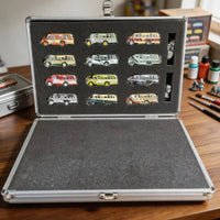 12 Pieces Scale Bus Model Metal Body Mini Bus Model Collectible for Collectors