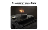 Easy to Clean Semi-Circular Support Pillow Water-Resistant Half-Moon Cushion Zippered Cover for Estheticians, Masseuses, Spa