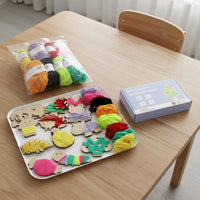 Creature Shape Yarn Winding Toy Stimulates Creativity Yarn Wrapping Craft Kit