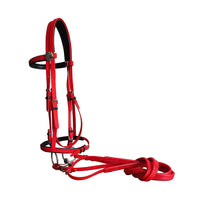 PVC Comprehensive Bridle with Stainless Steel Hollow Mouthpiece Adjustable Length LT5005