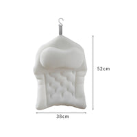 Bathtub Cushion Pillow Tufted Head and Neck Support Pillow Ergonomic Design