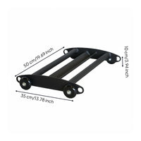 Glute Ham Roller Smooth Smooth-Rolling Casters Glute Ham Developer Roller Compact Leg for Home Gym