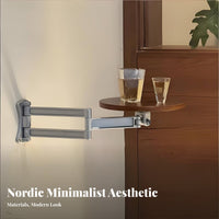 Round Foldable shelf Multi-Purpose Floating Shelf Minimalist aesthetic for Students
