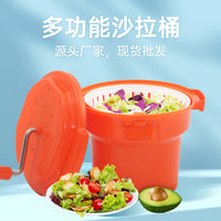 沙拉脱水器脱水机手动甩干机商用蔬果甩干桶蔬菜沙拉甩水桶脱水桶