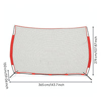 Practice Net with Carry Bag Freestanding Baseball Backstop Foldable Baseball Net for Athletes