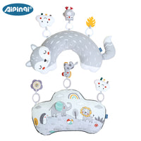 Aipinqi Newborn Crawling Pillow Baby Sleep Soothing U-Shaped Pillow Infant Head Lifting Training Pillow Tummy Time Pillow