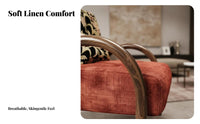 Arched spine Armchair Rustic Minimalist aesthetic Single Sofa Minimalist Design Soft padding for Interior Designers