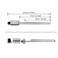Tri-Clamp Corrugated Foldback Heating Heater Low Watt Density Tri-Clamp Corrugated Heating Heater Immersion Heater Stainless