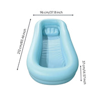 Anti Bath Tub PVC Medical Inflatable Tub Easy to Clean for Home Care