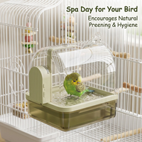 Automatic Bird Bath Tub, Circulating Faucet USB Electric Pet Water Cycle Bath Tub for Parrot Cage, S - Image 8