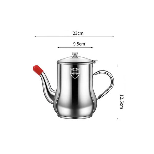 Can with Filter Large Capacity Kitchenware Ergonomic Handle