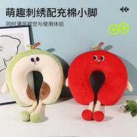 Cartoon U-Shaped Neck Pillow with PP Cotton Filling for Travel and Office