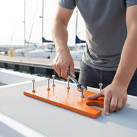 Bow Quick Release Plate High Load Capacity No Drill Bow Pad Aluminum Boat Padboard for Anglers, Boating, Fishing Boats