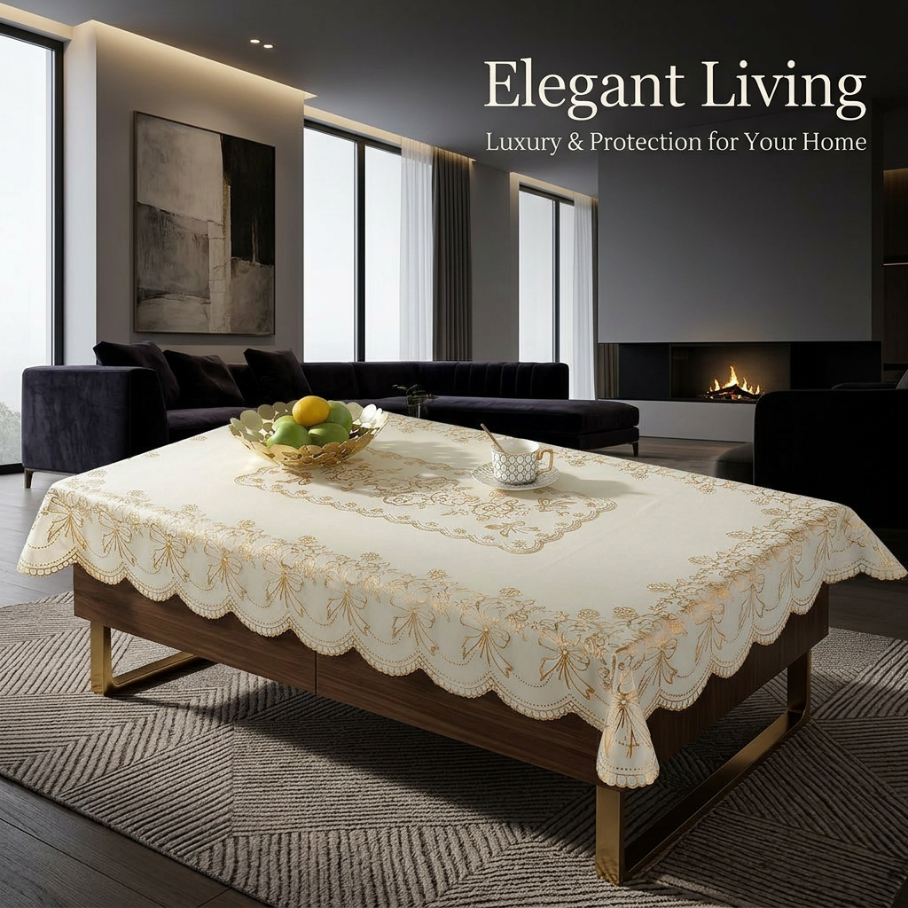 Table Cloth Wipe Clean, Rectangular Oilcloth PVC, Oilcloth PVC Wipe Clean, Decorative PVC Dining Table Cover, Waterproof Table Cover for Dining Room