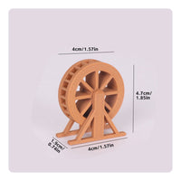 Retro Water Wheel Model Scenery Decoration for Collectors