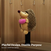 Hedgehog Sporting Headcover Scuff Protection Soft Creature Club Cover Soft Driver Headcover Novelty Gift for Golfers