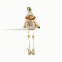 Duck Figurine with Hanging Legs Cartoon Duck Figurine Decorative for Decorators