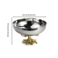 Pedestal Fruit Bowl Reflective Fruit Bowl with Pedestal Easy to Clean for Dining Table