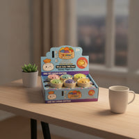 12 Pieces Cute Squishy Toy with Container Soft Dumpling Squishy Tactile Dumpling Stress Ball Hand-Held for Classroom