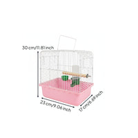 Parakeet Enclosure Easy to Clean Decorative Roof Bird Enclosure Rust-Resistant