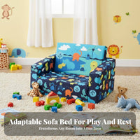 Transformable Flip-Open Sofa cleanable Cover Toddler Couch Lightthis productight for Toddlers