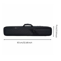 7-Slot Pool Cue Case Sturdy Exterior Billiard Stick Carrying Case Easy to Clean