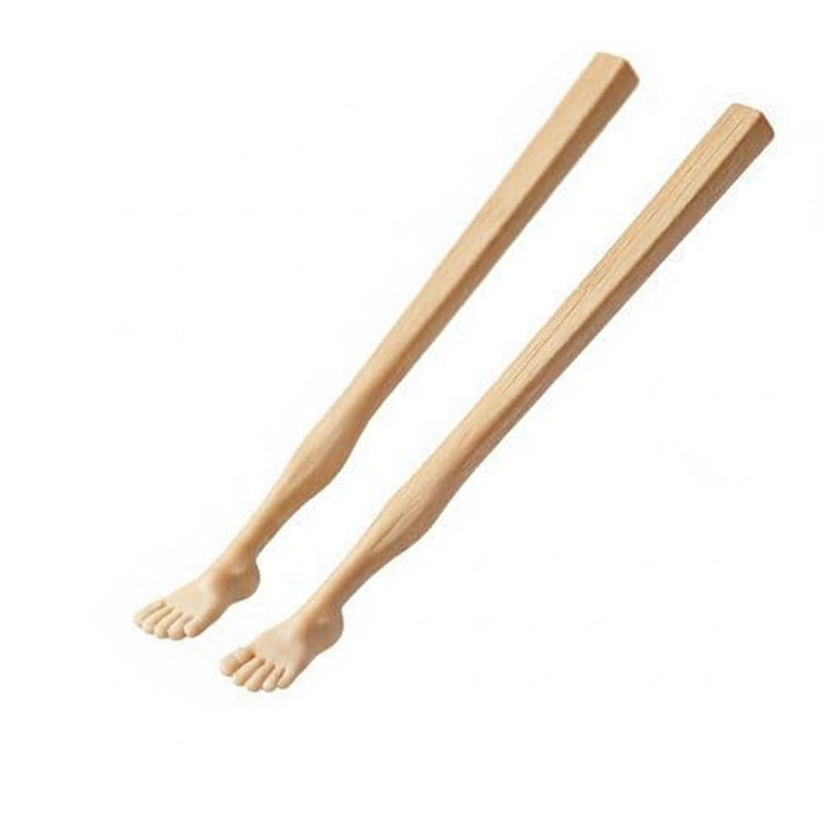 2-in-1 Design Foot Shaped Chopsticks Portable Chopstick Straw