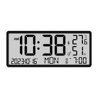 LCD Wall Clock with Month Display and Large Screen