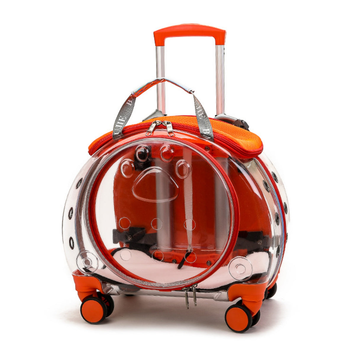 Pet Carrier with Wheels Telescopic Wheeled Pet Conveyance Carrier Portable for Cats, Veterinarian Visits, Outdoor Walks