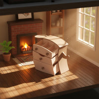 Miniature Cabinet Photography Prop 1/12 Scale Furniture Model for Collectors