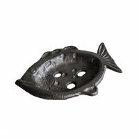 Cast Iron Shell Soap Dish Rustic Bath Accessory Heavy Duty for KTV, Courtyard